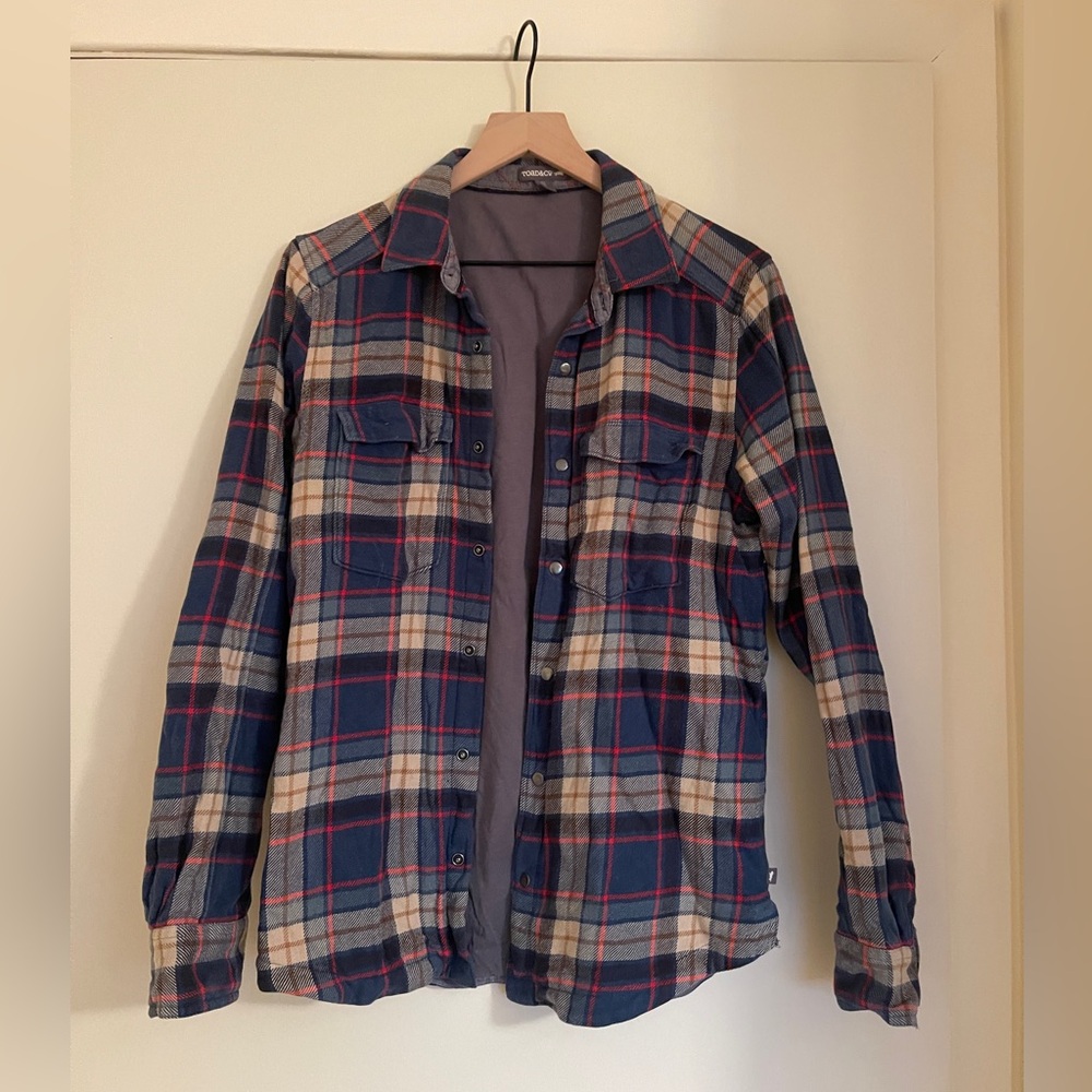 Toad & Co Mens DUALLY LINED FLANNEL Long Sleeve Shirt Jacket Size S Multicolor